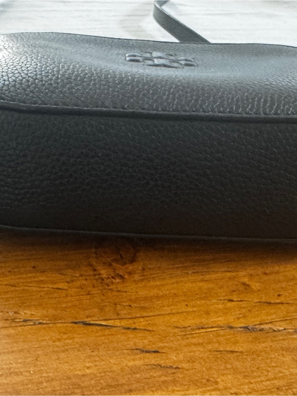 Tory Burch Black Leather Crossbody Bag with Tassel - Picture 3 of 6
